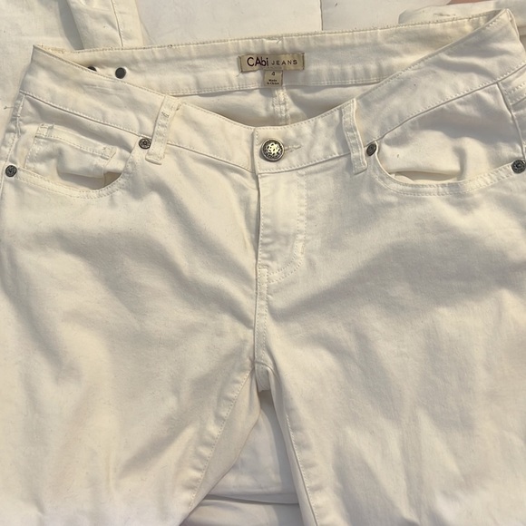 Guc Cabi 4 Creamy White Soft and Stretchy Denim Jeans - Picture 1 of 7